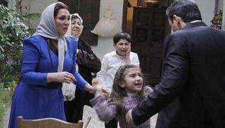 مشهد من المسلسل السوري