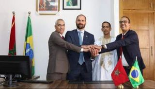 صورة من افتتاح الغرفة المغربية البرازيلية بالداخلة