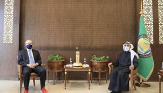 أمين عام مجلس التعاون الخليجي والمبعوث الأمريكي