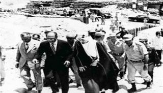 السادات والملك فيصل على الجبهة خلال حرب أكتوبر