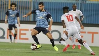 من مباراة بيراميدز وزاناكو  الزامبي