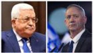 عباس وجانتس.. تهنئة برمضان وإنذار من الإرهاب