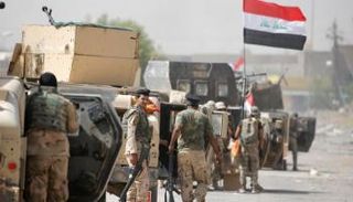 قوة من الجيش العراقي خلال عملية ملاحقة لعناصر داعش