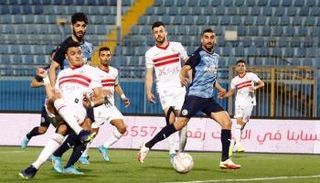 من مباراة بيراميدز والزمالك