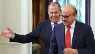 لافروف ونظيره البحريني عبد اللطيف الزياني في لقاء سابق