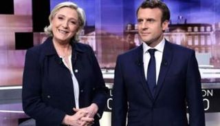 إيمانويل ماكرون ومارين لوبان
