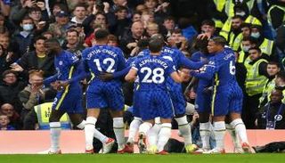 لاعبو تشيلسي في مباراة سابقة