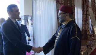 رئيس الوزراء الإسباني خلال لقاء العاهل المغربي