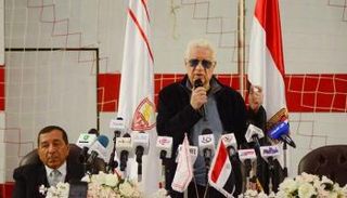 مصطفى هدهود مع رئيس نادي الزمالك