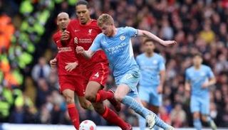 من مباراة مانشستر سيتي وليفربول في الدوري الإنجليزي