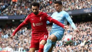 محمد صلاح أمام مانشستر سيتي