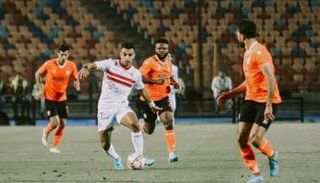 من مباراة الزمالك وفاركو في الدوري المصري