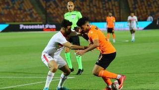 من مباراة الزمالك وفاركو في الدوري المصري