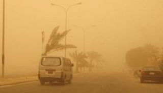 عاصفة ترابية في العاصمة العراقية بغداد (إرشيفية)