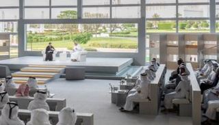 جانب من المحاضرة "الأمن والاستقرار من منظور دولة الإمارات"