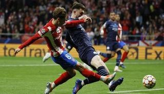 من مباراة أتلتيكو مدريد ومانشستر سيتي في دوري أبطال أوروبا