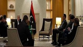باشاغا مع وزراء مستقيلين من حكومة الدبيبية