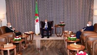 وزير الخارجية الفرنسي خلال لقاء الرئيس الجزائري