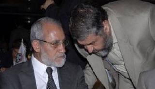 خيرت الشاطر ومرشد الإخوان محمد بديع