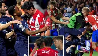 صدام لاعبي مان سيتي وأتلتيكو