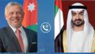 محمد بن زايد يبحث مع عاهل الأردن المستجدات في المنطقة