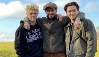 ديفيد بيكهام مع أبنائه