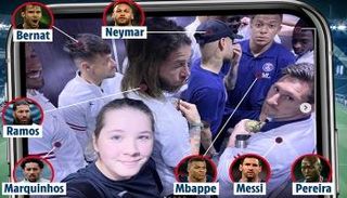 سيلفي مارتا مع نجوم باريس