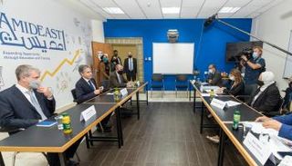 بلينكن مع مؤسسات مجتمع مدني فلسطينية برام الله-أرشيفية