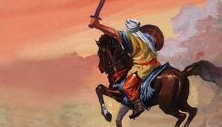 صورة تعبيرية لفارس عربي من آلاف السنين