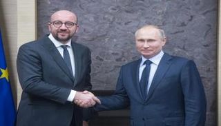 بوتين في لقاء سابق مع شارل ميشيل