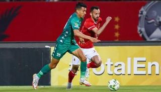 من مباراة الأهلي والرجاء في القاهرة