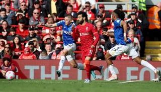 محمد صلاح نجم ليفربول ضد إيفرتون