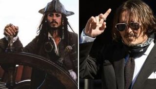 الممثل جوني ديب بدور جاك سبارو