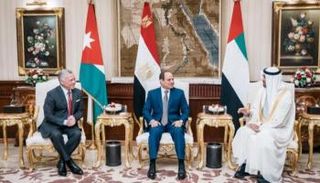 ولي عهد أبوظبي والرئيس المصري والعاهل الأردني