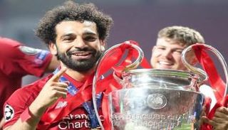 محمد صلاح مع لقب دوري أبطال أوروبا