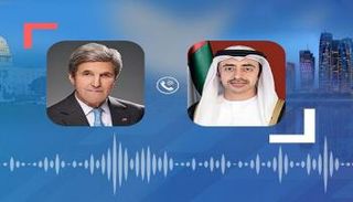 اتصال هاتفي بين الشيخ عبدالله بن زايد آل نهيان وجون كيري