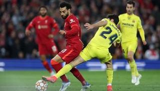 من مباراة ليفربول وفياريال في دوري أبطال أوروبا