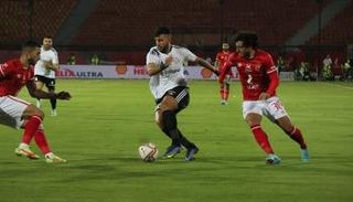 من مباراة الأهلي وطلائع الجيش في الدوري المصري
