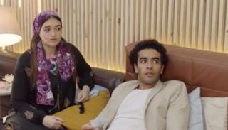 ملك زاهر في مشهد من المسلسل