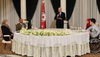 قيس سعيد خلال الاحتفال