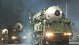 جانب من عرض عسكري جرى مؤخرا في كوريا الشمالية