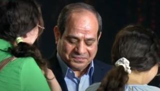 تأثر الرئيس السيسي في حفل عيد الفطر المبارك