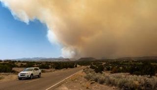 جانب من الحريق الضخم