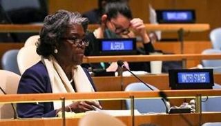 ليندا توماس جرينفيلد السفيرة الأمريكية لدى الأمم المتحدة