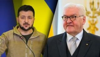 رئيسا أوكرانيا وألمانيا 