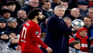 كارلو أنشيلوتي ومحمد صلاح