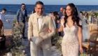 شاهد الصور الأولى من زفاف بسنت شوقي ومحمد فراج