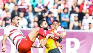 من مباراة الإفريقي ضد الترجي في الدوري التونسي