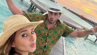 نيللي كريم وزوجها هشام عاشور