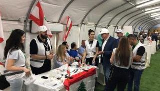 إحدى لجان الاقتراع بالانتخابات اللبنانية